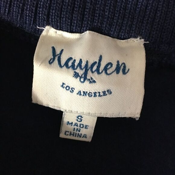 Hayden Long Navy and Green Jacket Size S - Picture 3 of 3